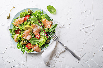 Image showing Salmon salad