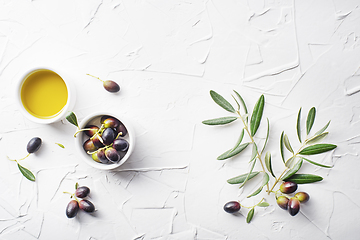 Image showing Olive oil background