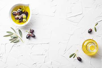 Image showing Olive oil background