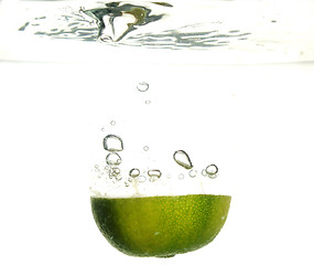 Image showing Lime splashing
