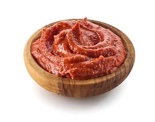 Image showing bowl of tomato and red pepper dip