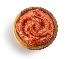 Image showing bowl of tomato and red pepper dip