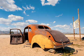 Image showing Abandoned cars in Solitaire, Namibia Africa