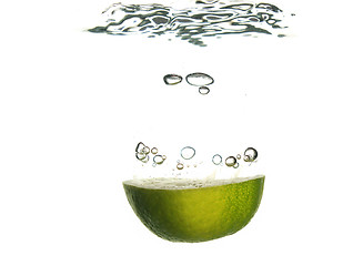 Image showing Lime splashing