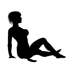 Image showing Naked sexy girls silhouette