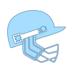 Image showing Cricket Helmet Icon