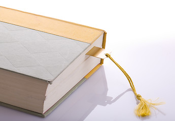 Image showing Book with Gold Bookmark