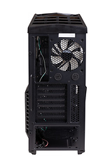 Image showing Case computing system black on white