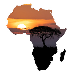 Image showing Africa wildlife and wilderness concept