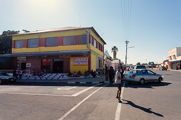 Image showing peoples on the street, Keetmanshoop, Namibia