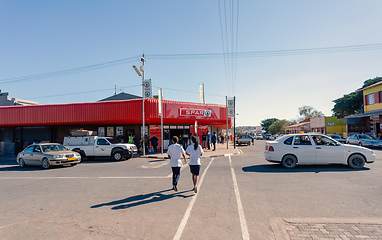 Image showing peoples on the street, Keetmanshoop, Namibia