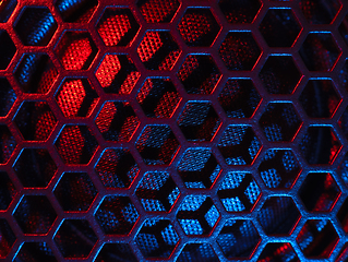 Image showing illuminated loudspeaker grid