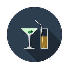 Image showing Coctail Glasses Icon