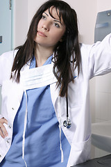 Image showing Doctor or nurse in scrubs