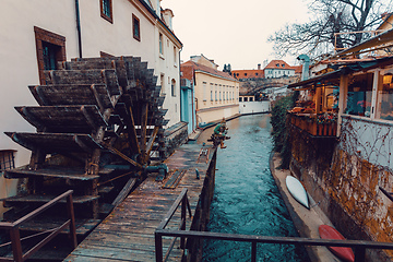 Image showing Kampa Island with small river Certovka