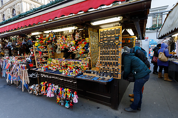 Image showing Souvenir shop at Havel Market in second week of Advent in Christmas