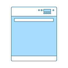 Image showing Kitchen Dishwasher Machine Icon