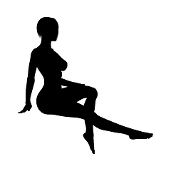 Image showing Naked sexy girls silhouette