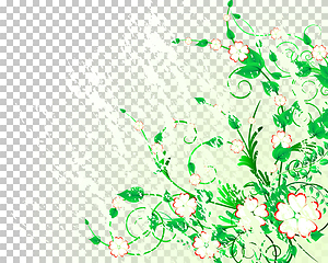 Image showing floral background