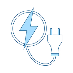 Image showing Electric Plug Icon