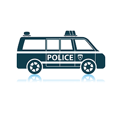 Image showing Police Van Icon