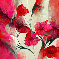 Image showing Watercolor art background. Digital generated wallpaper design wi