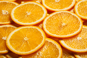 Image showing Colorful orange fruit slices