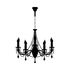 Image showing Lamp Silhouette