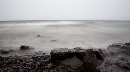 Image showing Fog, Mist, Water, and Stone