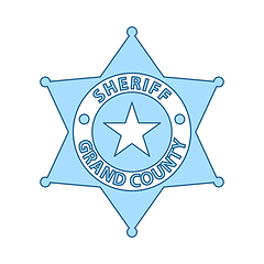 Image showing Sheriff Badge Icon