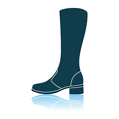 Image showing Autumn Woman Boot Icon