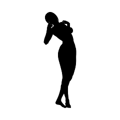 Image showing Naked sexy girls silhouette