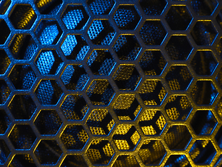 Image showing illuminated loudspeaker grid