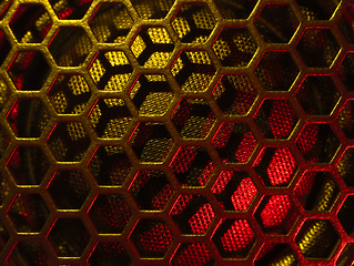 Image showing illuminated loudspeaker grid