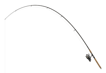 Image showing isolated fishing pole