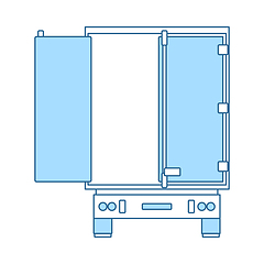 Image showing Truck Trailer Rear View Icon