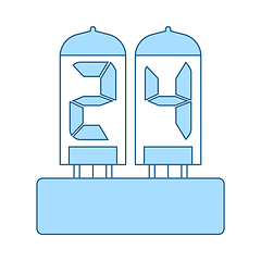 Image showing Electric Numeral Lamp Icon