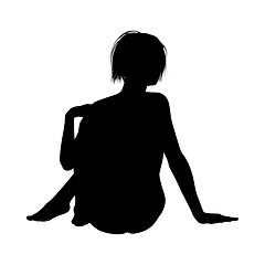 Image showing Naked sexy girls silhouette