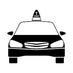 Image showing Taxi Icon Front View