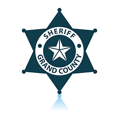 Image showing Sheriff Badge Icon