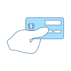 Image showing Hand Holding Credit Card Icon