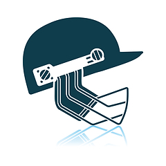 Image showing Cricket Helmet Icon