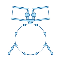 Image showing Drum Set Icon