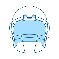 Image showing American Football Helmet Icon