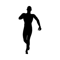 Image showing Standing Pose Man Silhouette