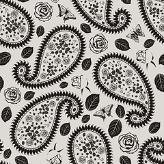 Image showing Oriental Cucumbers Seamless Pattern