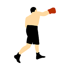 Image showing Boxing  silhouette