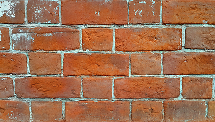 Image showing Texture of ancient brick wall