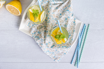 Image showing Summer citrus fruits drink