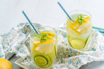 Image showing Summer citrus fruits drink